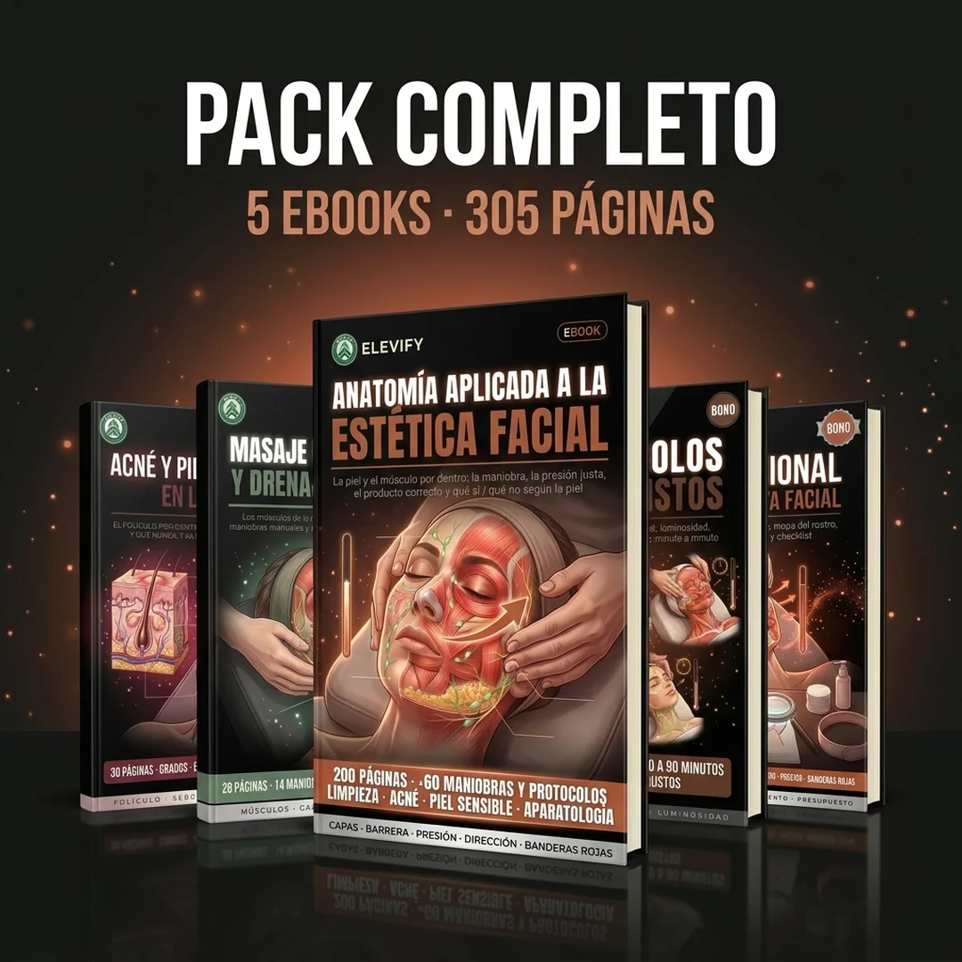 Pack Completo Anatomía Aplicada a la Estética Facial: libro principal + 4 bonos